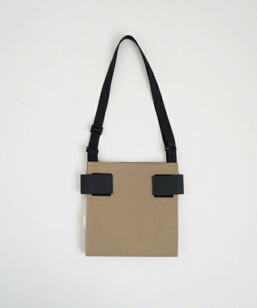 macromauro  マクロマウロ WRAP BAG SHOULDER CANVAS S(BEIGE)