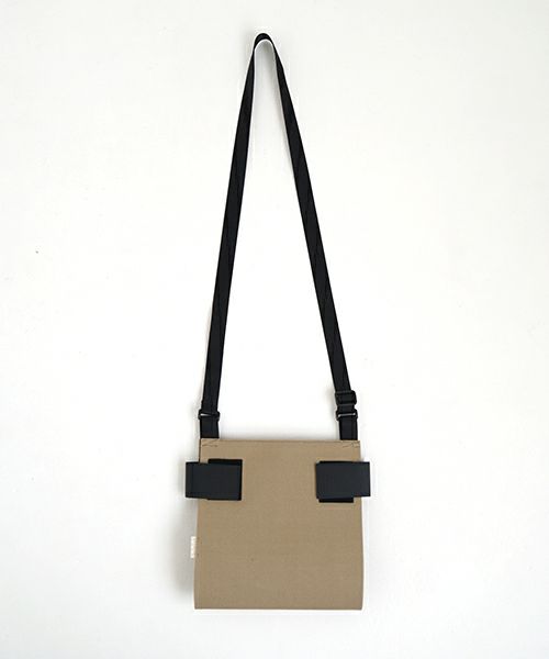 macromauro  マクロマウロ WRAP BAG SHOULDER CANVAS S(BEIGE)