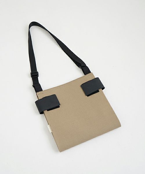 macromauro  マクロマウロ WRAP BAG SHOULDER CANVAS S(BEIGE)