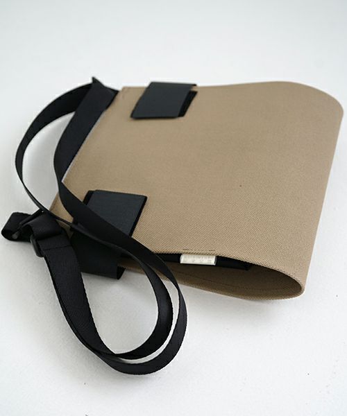macromauro  マクロマウロ WRAP BAG SHOULDER CANVAS S(BEIGE)