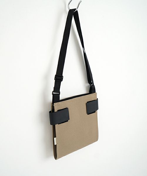 macromauro  マクロマウロ WRAP BAG SHOULDER CANVAS S(BEIGE)