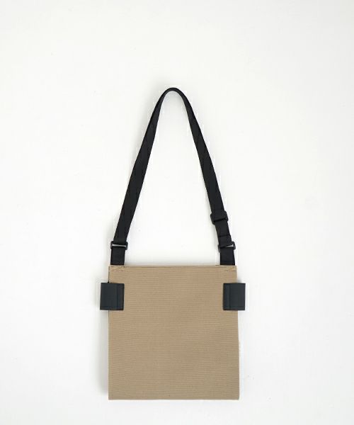 macromauro  マクロマウロ WRAP BAG SHOULDER CANVAS S(BEIGE)