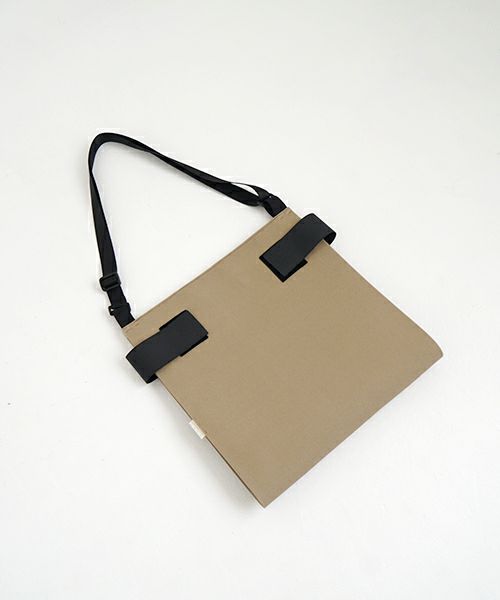 macromauro  マクロマウロ WRAP BAG SHOULDER CANVAS S(BEIGE)