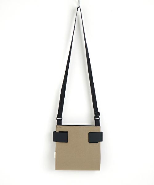 macromauro  マクロマウロ WRAP BAG SHOULDER CANVAS S(BEIGE)