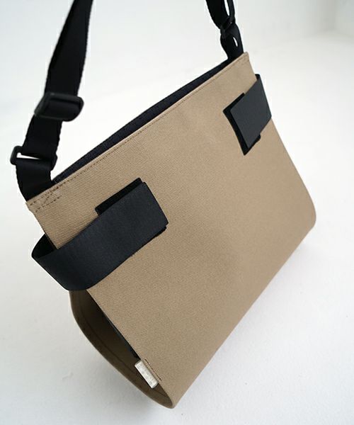 macromauro  マクロマウロ WRAP BAG SHOULDER CANVAS S(BEIGE)