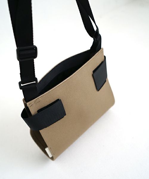 macromauro  マクロマウロ WRAP BAG SHOULDER CANVAS S(BEIGE)