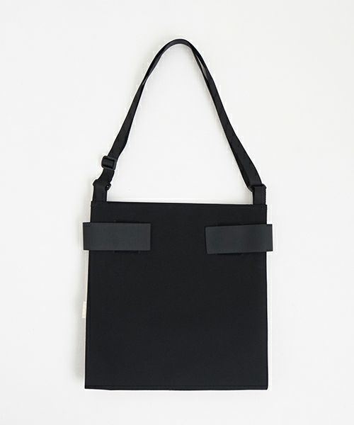 macromauro  マクロマウロ WRAP BAG SHOULDER CANVAS M(BLACK)