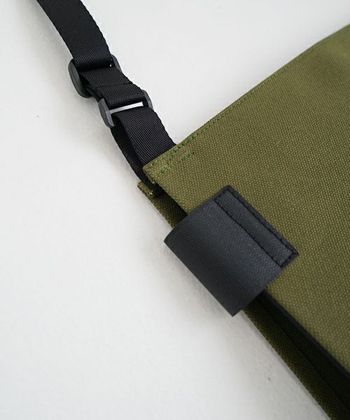 macromauro  マクロマウロ WRAP BAG SHOULDER CANVAS M(KHAKI)