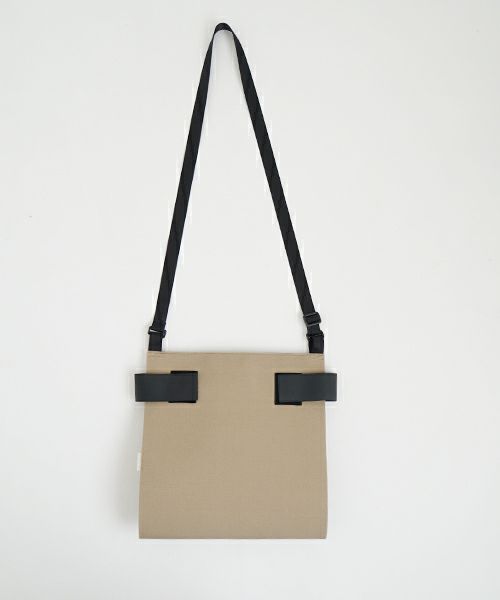 macromauro  マクロマウロ WRAP BAG SHOULDER CANVAS M(BEIGE)