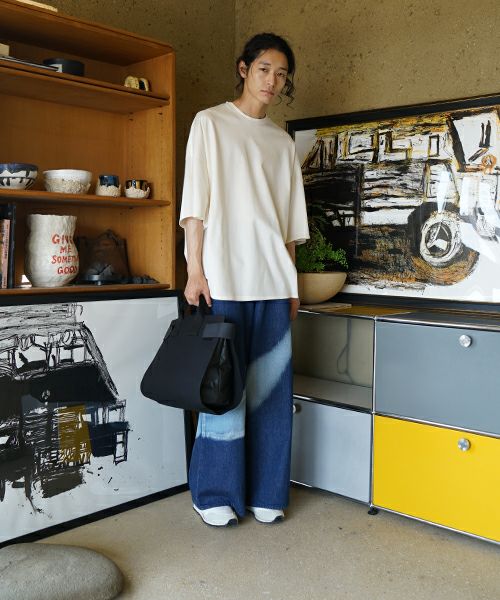 macromauro  マクロマウロ WRAP BAG TOTO CANVAS M(BLACK)