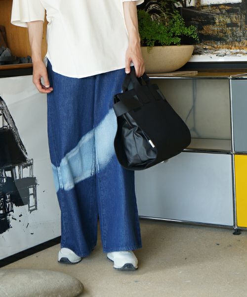 macromauro  マクロマウロ WRAP BAG TOTO CANVAS M(BLACK)