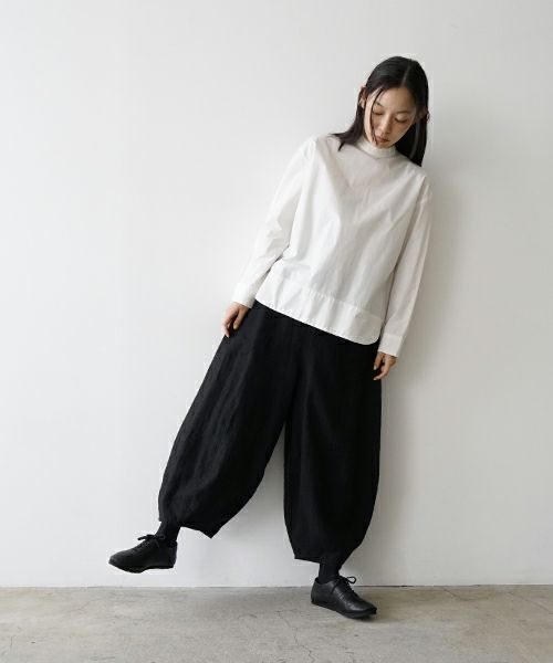 【高い素材】 モチ Mochi sarouel サルエルパンツ pants[ma24-pt-02/black] パンツ