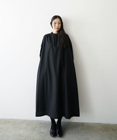 Mochi<br>モチ<br>【standard】pullover dress[ma24-op-01/black]<br>プルオーバードレス