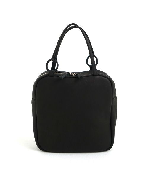 Mochi モチ box bag[ma-pro-26/black] 鹿革 ボックスバッグ
