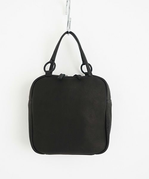 Mochi モチ box bag[ma-pro-26/black] 鹿革 ボックスバッグ
