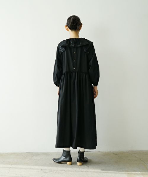 MIYAOミヤオDRESS[MBOP-01/1.黒] フリルブラックドレス