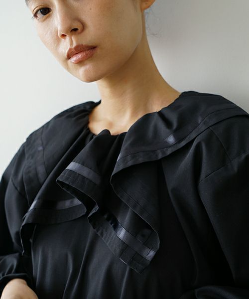 MIYAOミヤオDRESS[MBOP-01/1.黒] フリルブラックドレス