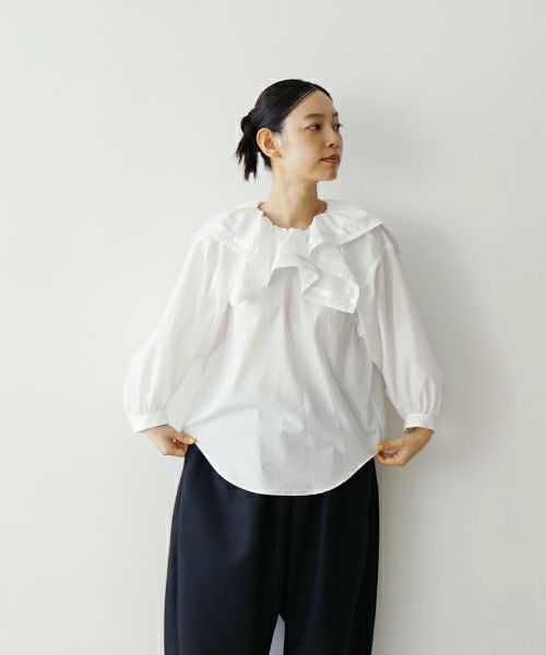 MIYAOミヤオBLOUSE[MBBL-04/2.白]