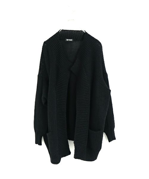 MIYAOミヤオCARDIGAN[MN-N-02/1.黒]