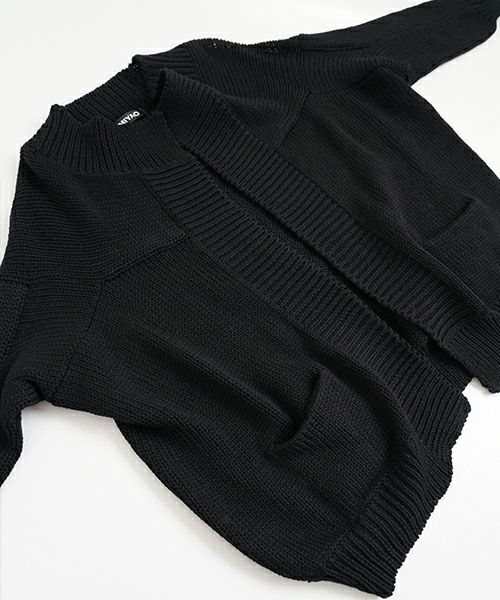 MIYAOミヤオCARDIGAN[MN-N-02/1.黒]
