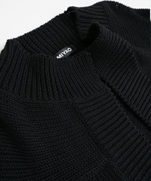 MIYAOミヤオCARDIGAN[MN-N-02/1.黒]