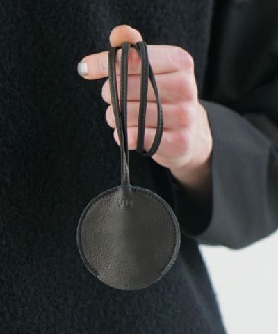 VU PRODUCT<br>ヴウプロダクト<br>circle neck key holder [BLACK]  vu-product-B17C<br>サークルキーホルダー