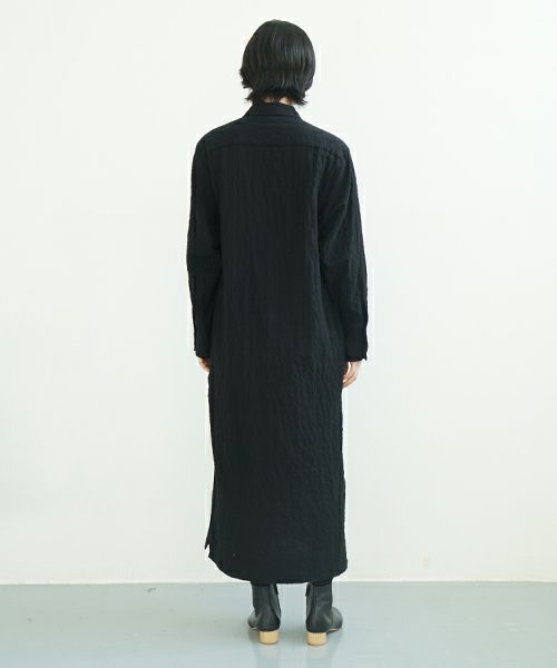 KristenseN DU NORD   クリステンセンドゥノルド Shirt dress [I-399/10 Black]