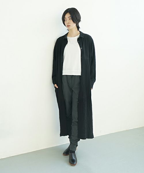KristenseN DU NORD   クリステンセンドゥノルド Shirt dress [I-399/10 Black]