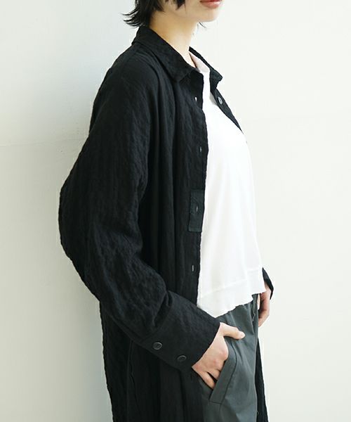 KristenseN DU NORD   クリステンセンドゥノルド Shirt dress [I-399/10 Black]