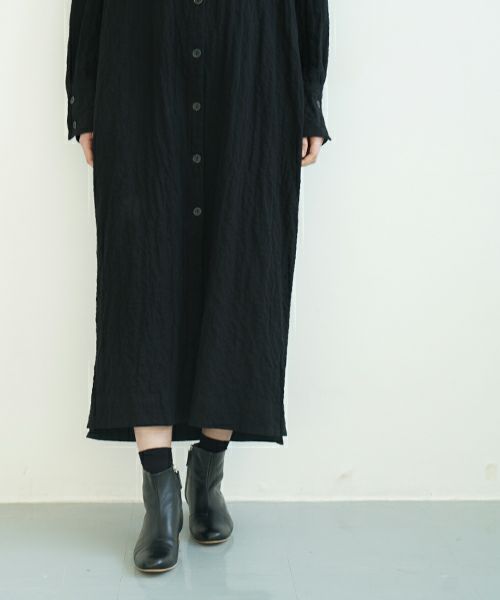 KristenseN DU NORD   クリステンセンドゥノルド Shirt dress [I-399/10 Black]