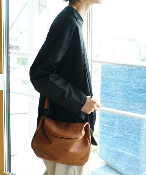 macromauro マクロマウロtonybob mini n [brown]　トニーボブミニ がま口ショルダーバッグ