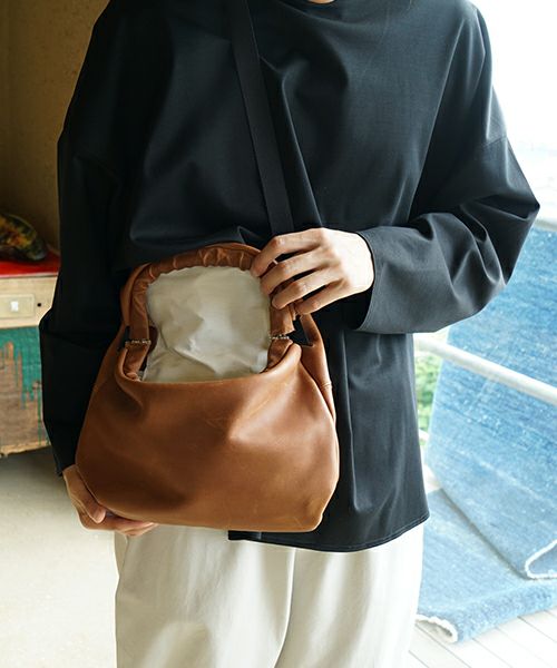 macromauro マクロマウロtonybob mini n [brown]　トニーボブミニ がま口ショルダーバッグ