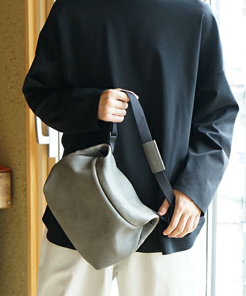 macromauro マクロマウロtonybob mini n [gray]　トニーボブミニ がま口ショルダーバッグ