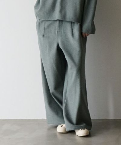 ohta<br>オオタ<br>greengrey pants [pt-47G]<br>タックパンツ