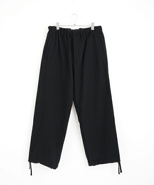 YOKO SAKAMOTOヨーコサカモト BEACH CLOTH WIDE PANTS [BLACK] YS - 24AW - 24