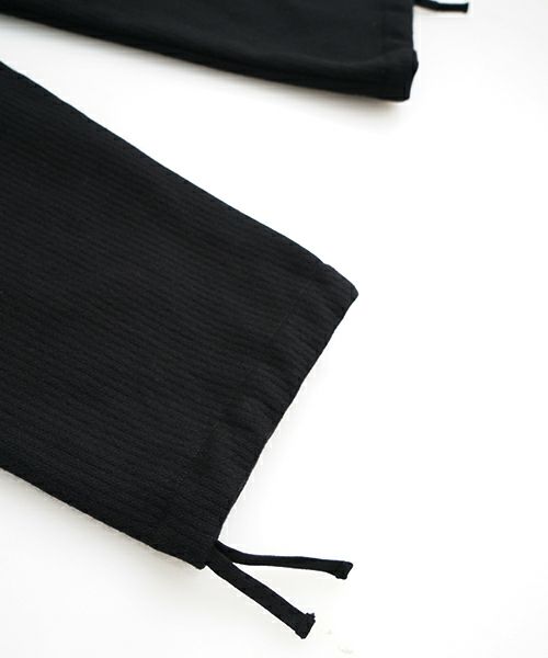 YOKO SAKAMOTOヨーコサカモト BEACH CLOTH WIDE PANTS [BLACK] YS - 24AW - 24