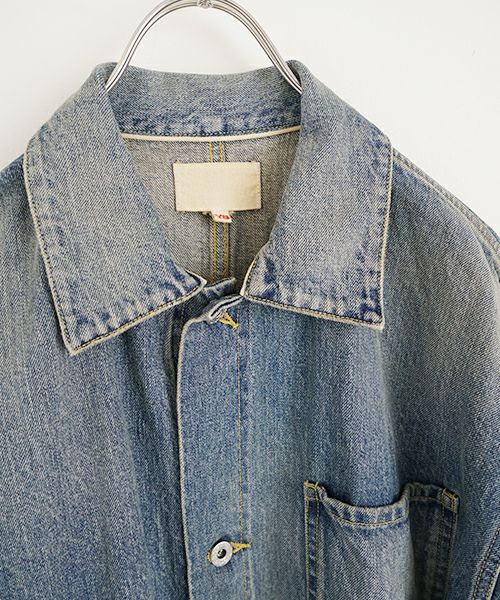 YOKO SAKAMOTO ヨーコサカモト DENIM COVERALL[FADE INDIGO] YS - 24AW 