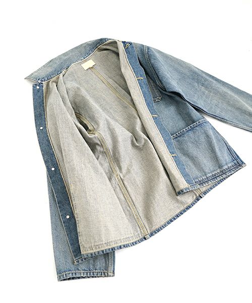 YOKO SAKAMOTO ヨーコサカモト DENIM COVERALL[FADE INDIGO] YS - 24AW 