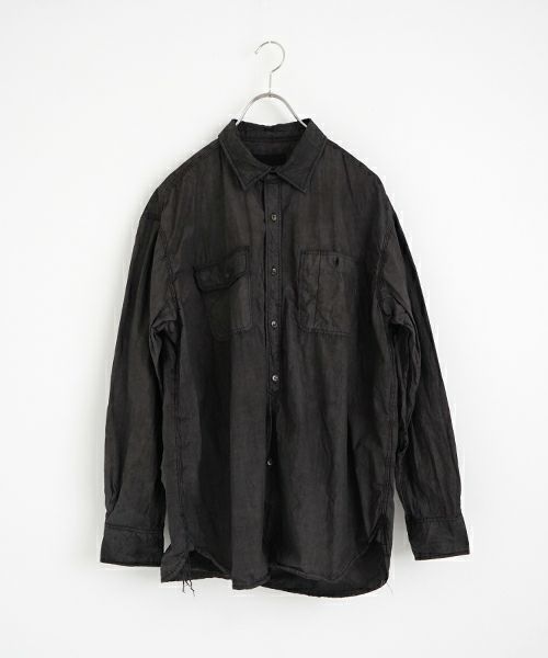 YOKO SAKAMOTOヨーコサカモト WORK SHIRT [SUMI INK] YS - 24AW - 76