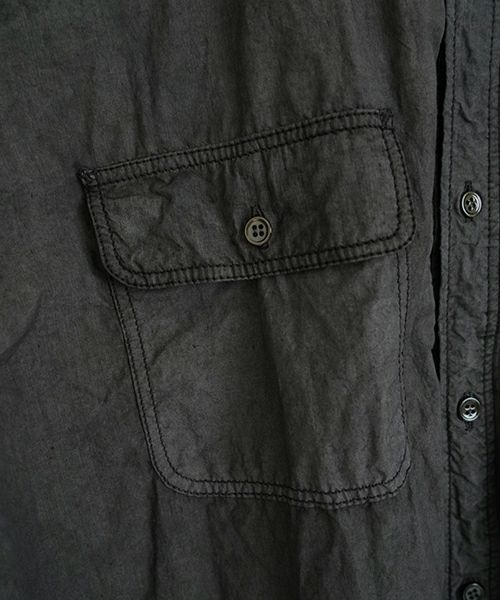 YOKO SAKAMOTOヨーコサカモト WORK SHIRT [SUMI INK] YS - 24AW - 76