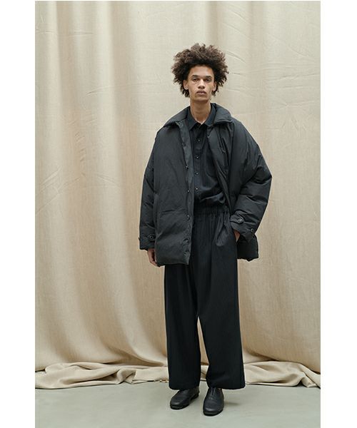 YOKO SAKAMOTO ヨーコサカモト KASURI COACH JACKET [BLACK] YS - 24AW 