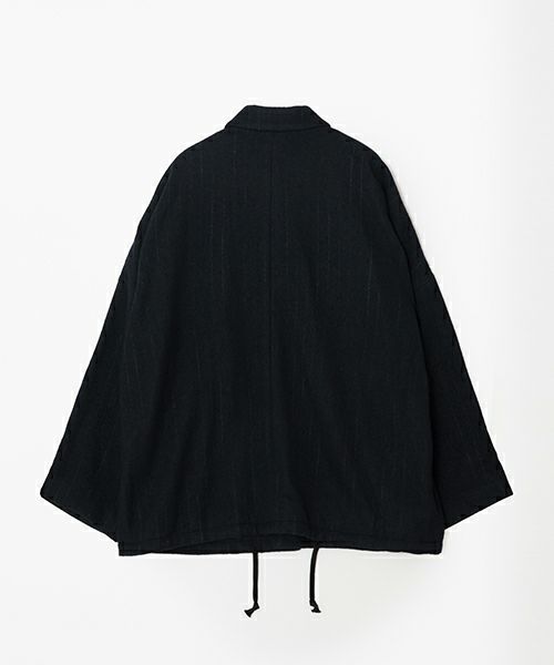 YOKO SAKAMOTOヨーコサカモト KASURI COACH JACKET [BLACK] YS - 24AW - 14カスリコーチジャケット