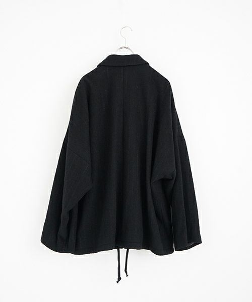 YOKO SAKAMOTOヨーコサカモト KASURI COACH JACKET [BLACK] YS - 24AW - 14カスリコーチジャケット