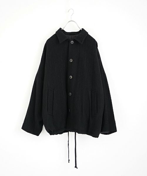 YOKO SAKAMOTOヨーコサカモト KASURI COACH JACKET [BLACK] YS - 24AW - 14カスリコーチジャケット
