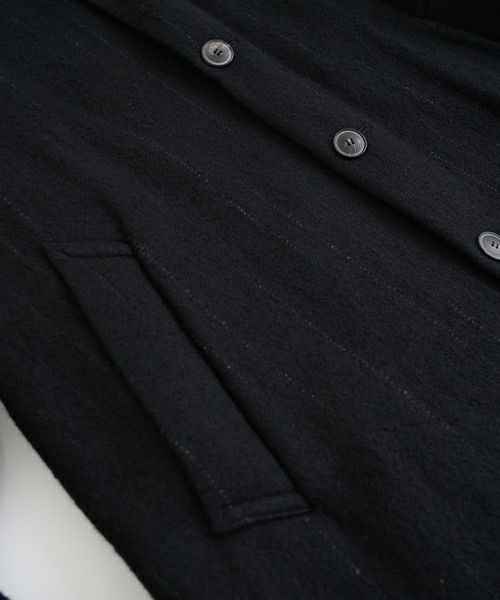 YOKO SAKAMOTOヨーコサカモト KASURI COACH JACKET [BLACK] YS - 24AW - 14カスリコーチジャケット