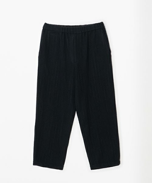 YOKO SAKAMOTOヨーコサカモト KASURI STRAIGHT PANTS [BLACK] YS - 24AW - 19カスリストレートパンツ