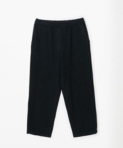YOKO SAKAMOTOヨーコサカモト KASURI STRAIGHT PANTS [BLACK] YS - 24AW - 19カスリストレートパンツ