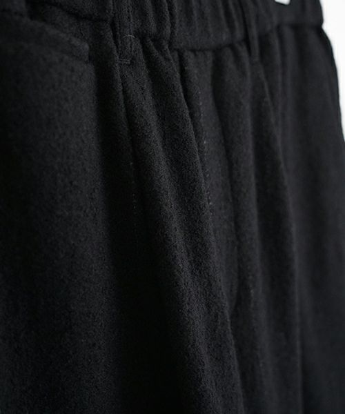 YOKO SAKAMOTOヨーコサカモト KASURI STRAIGHT PANTS [BLACK] YS - 24AW - 19カスリストレートパンツ