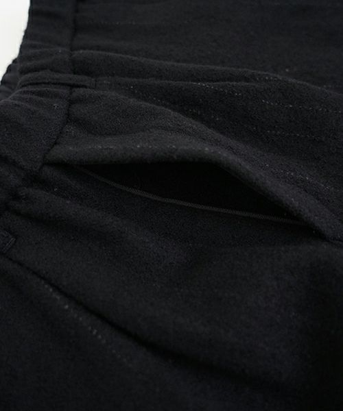 YOKO SAKAMOTOヨーコサカモト KASURI STRAIGHT PANTS [BLACK] YS - 24AW - 19カスリストレートパンツ