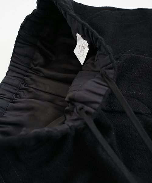 YOKO SAKAMOTOヨーコサカモト KASURI STRAIGHT PANTS [BLACK] YS - 24AW - 19カスリストレートパンツ